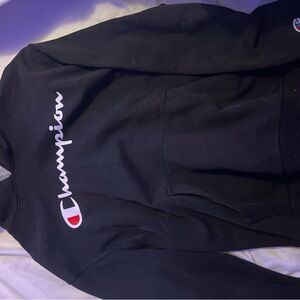 Champion Black Sweatshirt with Logo